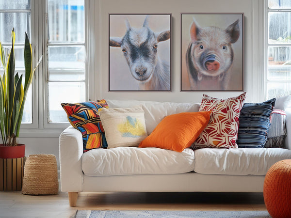 Sam Dolman Pickles Goat Canvas Art, Companion