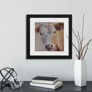 Sam Dolman Sally Cow Fine Art, Black frame in scene