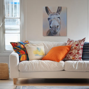 Sam Dolman William Donkey Canvas Art, Canvas in scene